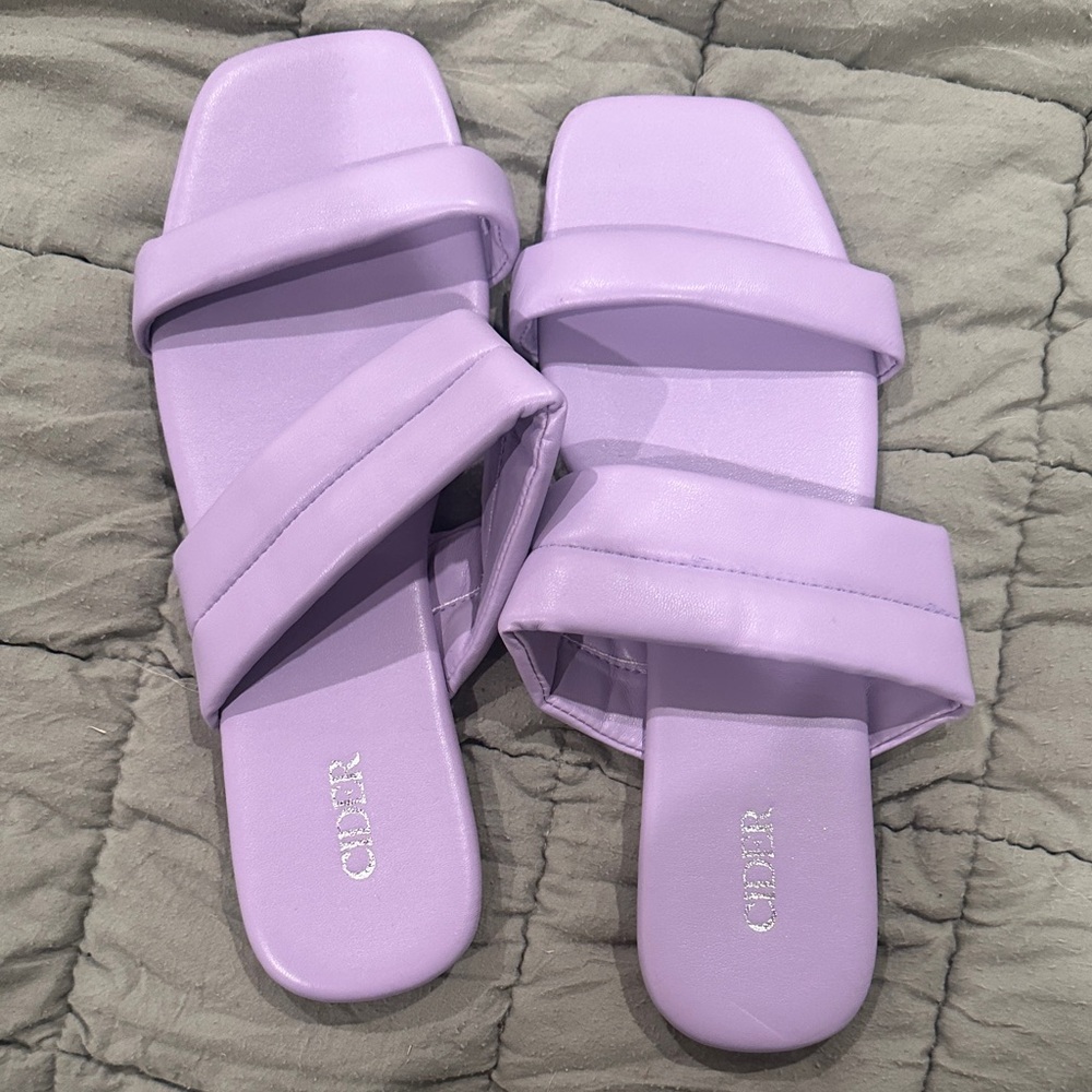 Cider Lavender Slide Sandals